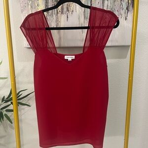 Calvin Klein Elegant Red Blouse